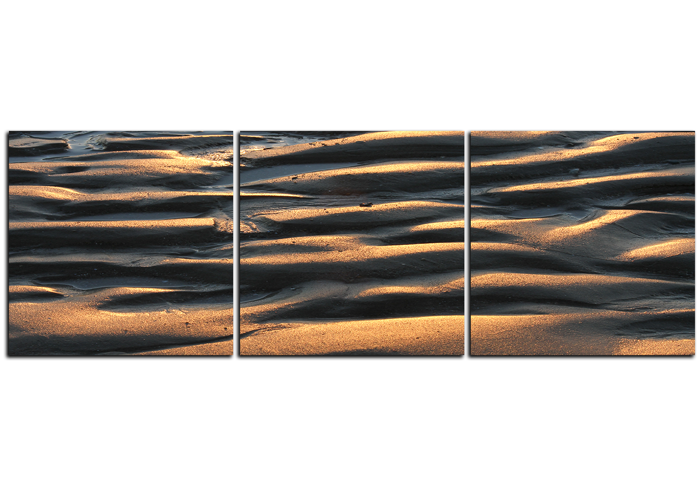 Obraz na plátně - Písek s texturou - panoráma Obraz na plátně - Písek s texturou - panoráma
